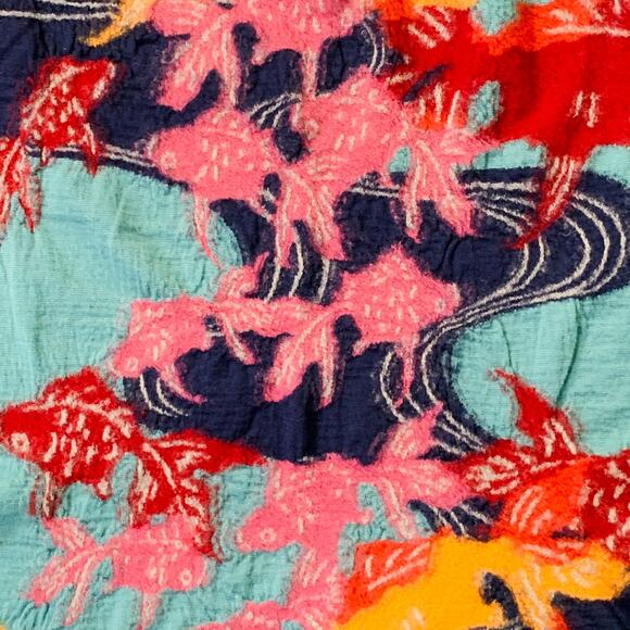 KAPITAL Multi Color Fish Wool Scarf - Picture 3 of 4